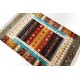 Dywan Ziegler Arijana Shaal 100% wełna kamienowana ręcznie tkany luksusowy 100x150cm kolorowy w pasy