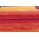 Czerwono-niebieski designerski nowoczesny dywan wełniany ok 160x230cm Indie 2cm gruby