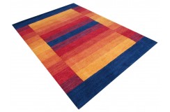 100% wełna gruby dywan z Indii 160x230cm czerwony design