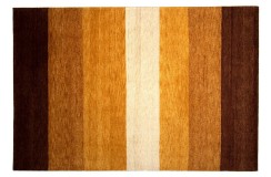 Salonowy gruby, ciepły dywan gabbeh w pasy 200x300cm wełna argentyńska, Indie