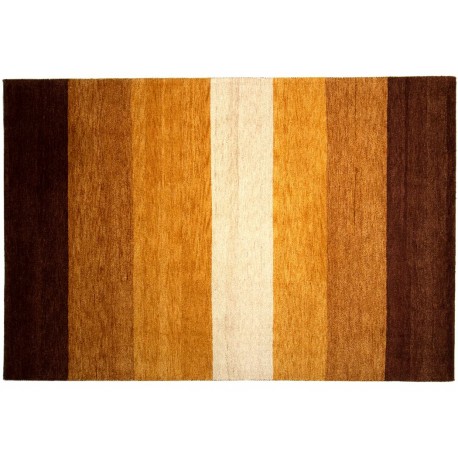 Salonowy gruby, ciepły dywan gabbeh w pasy 200x300cm wełna argentyńska, Indie