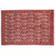 Bogaty klasyczny czerwony perski dywan Serdżan ok 200x300cm 100% wełna w róże