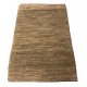 Brązowy gładki dywan Berber Marokański gruby do salonu 100% wełniany 200x200cm ręcznie tkany