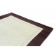 Salonowy gruby, ciepły dywan gabbeh 200x300cm wełna argentyńska kremowo-bakłażanowy, Indie