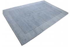100% wełna gruby dywan Gabbeh Indie Luksusowy 200x300cm szary