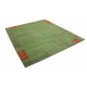 Salonowy gruby, ciepły dywan gabbeh 250x300cm wełna argentyńska zielony, Indie