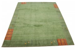100% wełna gruby dywan Gabbeh Indie Luksusowy 250x300cm zielony