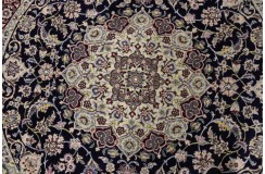Ręcznie tkany dywan Nain 9la Habibian z Iranu 200x200cm okrągły