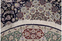 Ręcznie tkany dywan Nain 9la Habibian z Iranu 200x200cm okrągły