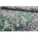 Nain gęsto ręcznie tkany dywan z Iranu wełna + jedwab ok 150x200cm zielony majestatyczny