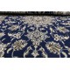 Nain gęsto ręcznie tkany dywan z Iranu wełna + jedwab ok 150x215cm granatowy majestatyczny