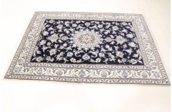 Ręcznie tkany dywan Nain z Iranu 150x215cm granatowy okazja