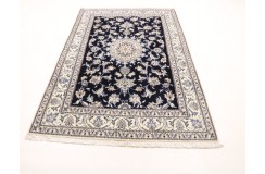Ręcznie tkany dywan Nain z Iranu 150x215cm granatowy okazja
