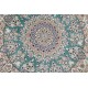Ręcznie tkany dywan Nain 9la z Iranu 100% wełna i jedwab 150x150cm Certyfikat zielony perski okrągły