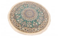 Ręcznie tkany dywan Nain 9la Habibian z Iranu 150x150cm okrągły