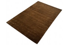 100% wełna gruby dywan handloom Lori z Indii brązowy 200x300cm