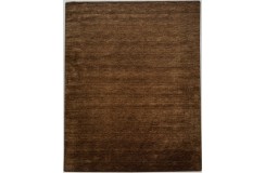 Gładki 100% wełniany dywan Gabbeh Handloom brązowy 200x300cm bez wzorów