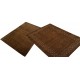 Gładki 100% wełniany dywan Gabbeh Handloom brązowy 200x300cm bez wzorów