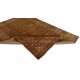 Gładki 100% wełniany dywan Gabbeh Handloom brązowy 200x300cm delikatne wzory
