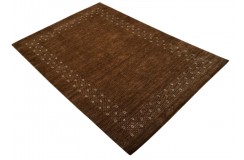 100% wełna gruby dywan handloom Lori z Indii brązowy 200x300cm