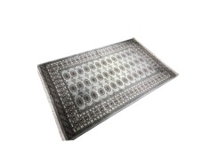 Buchara dywan ręcznie tkany z Pakistanu 100% wełna szary ok 140x220cm