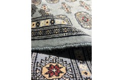 Oryginalny dywan Buchara z Pakistanu 100% wełna 140x220cm szary