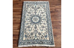 Ręcznie tkany dywan Nain 12lah kashmar z Iranu 85x142cm beżowy