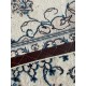 Nain gęsto ręcznie tkany dywan z Iranu wełna + jedwab ok 85x140cm beżowy majestatyczny