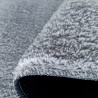 Nowoczesny dywan shaggy Grey 120x180cm poliester i bawełna