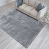 Nowoczesny dywan shaggy Grey 120x180cm poliester i bawełna