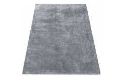 Nowoczesny dywan shaggy Grey 120x180cm poliester i bawełna