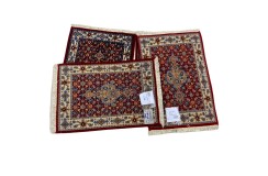 4xDywan Mud herati Fine z Iranu ręcznie tkany wełna 40x60cm