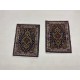 Komplet 2 ręcznie tkanych dywanów - chodniczków perskich Mud 40x60cm, wełna i jedwab, Iran