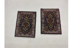 2x Dywan Mud herati Fine z Iranu ręcznie tkany wełna 40x60cm