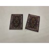 2x Dywan Mud herati Fine z Iranu ręcznie tkany wełna 40x60cm