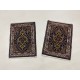 Komplet 2 ręcznie tkanych dywanów - chodniczków perskich Mud 40x60cm, wełna i jedwab, Iran