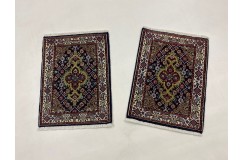2x Dywan Mud herati Fine z Iranu ręcznie tkany wełna 40x60cm