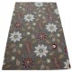 Kolorowy różowy kwiatowy dywan RUG COLLECTION do salonu nowoczesny design 100% wełna 150x240cm Indie