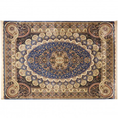 KOM - kwiatowy piękny perski dywan (GHOM) 100% jedwab ręcznie tkany 275x365cm
