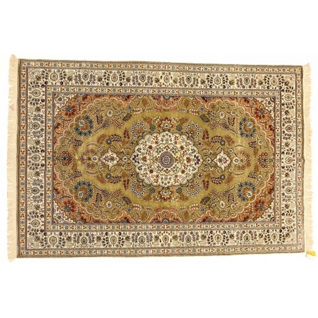 Dywan Kaszmir (Kaschmir) z naturalnego jedwabiu klasyczny ok 152x245cm Indie ręcznie tkany klasyczny