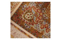 Jedwabny gęsto tkany dywan Kaszmir z Indii jedwab naturalny 140x200cm