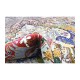 Dywan Kaszmar figural 300x400cm 100% wełna kork z Iranu pałacowy kobierzec w kwatery rajski ogród
