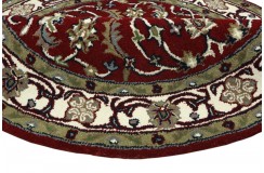 Klasyczny dywan z perskim wzorem wełna 150x150cm kwiatowy okrągły