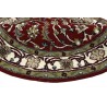 Klasyczny dywan z perskim wzorem wełna 150x150cm kwiatowy okrągły