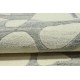 Nowoczesny beżowy dywan do salonu 100% wełniany tafting 150x150cm okrągły abstrakcyjny