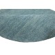 Nowoczesny niebieski dywan do salonu 100% wełniany tafting 150x150cm okrągły gładki