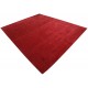 Gładki 100% wełniany dywan Gabbeh Handloom Loribaft czerwony 250x300cm delikatne wzory
