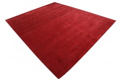 100% wełna gruby dywan handloom Lori z Indii czerwony 250x300cm