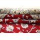 Nain gęsto ręcznie tkany dywan z Iranu wełna + jedwab ok 300x400cm czerwony majestatyczny
