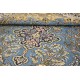 Perski unikatowy dywan KOM (GHOM) ręczne tkany 230x330cm 100% wełna kwatowy gustowny niebieski